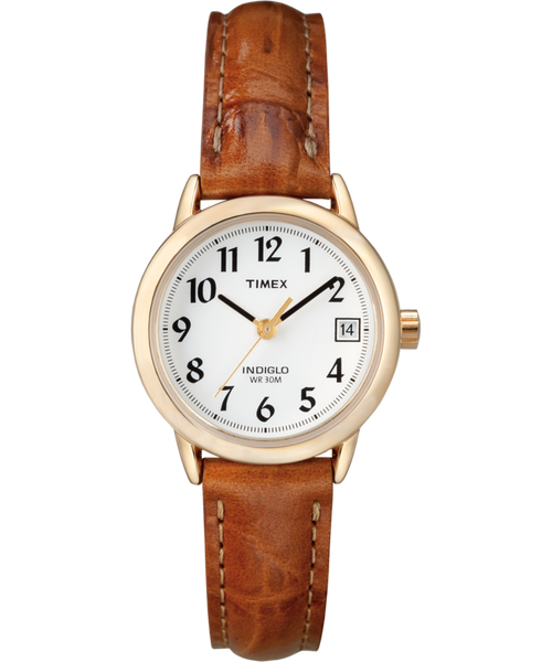 Easy Reader® 25mm Leather Strap Watch