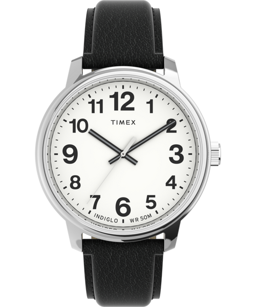 Easy Reader Bold 43mm Leather Strap Watch