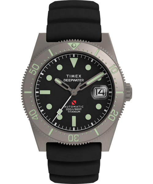 Deepwater Reef 200 Titanium Automatic 41mm Synthetic Rubber Strap Watch
