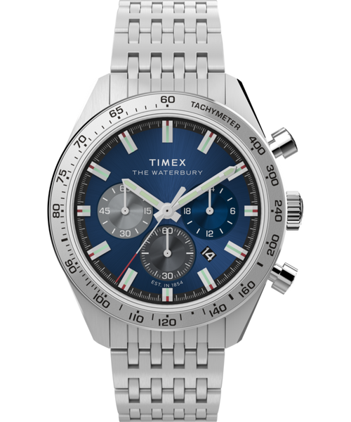 Waterbury Traditional Chronograph 41mm Stainless Steel Bracelet Watch