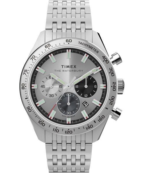 Waterbury Traditional Chronograph 41mm Stainless Steel Bracelet Watch