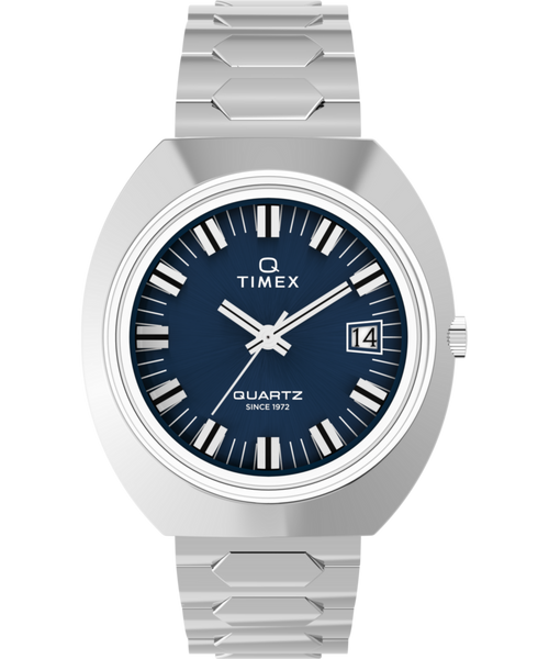 Q Timex® 1972 Time Machine Reissue 39mm Stainless Steel Bracelet Watch