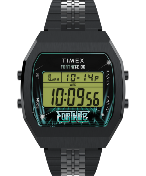 Timex x Fortnite T80 36mm Stainless Steel Bracelet Watch