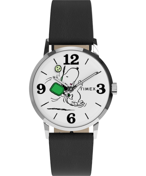 Peanuts® x Timex Marlin® Pickleball 38mm Leather Strap Watch