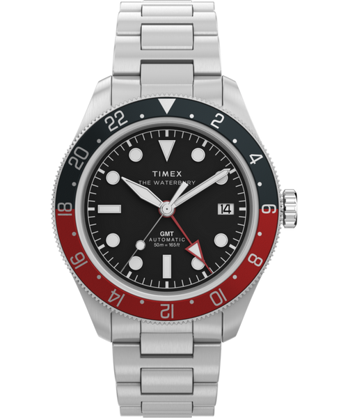Waterbury Heritage Automatic GMT 41.5mm Stainless Steel Bracelet Watch