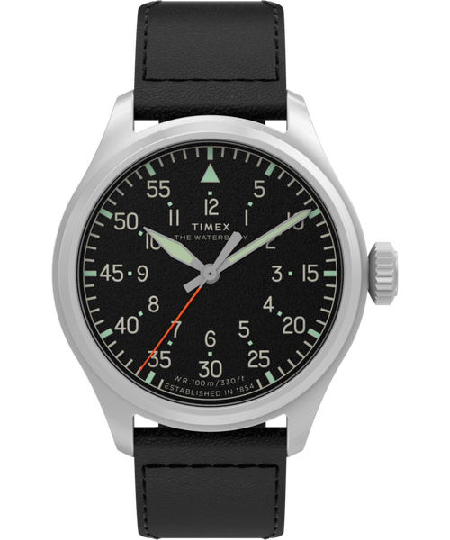 Waterbury Ace 41mm Leather Strap Watch