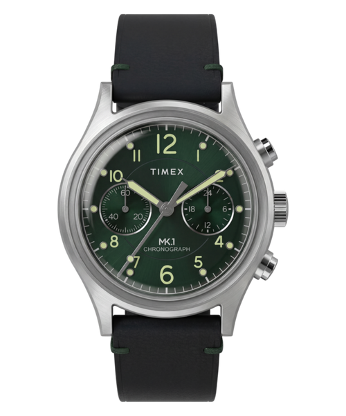 MK1® Chronograph 40mm Leather Strap Watch