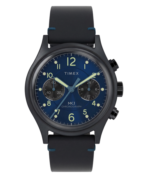 MK1® Chronograph 40mm Leather Strap Watch