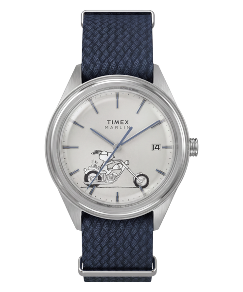 Peanuts® x Timex Marlin® Jet Automatic Easy Rider 38mm Fabric Strap Watch