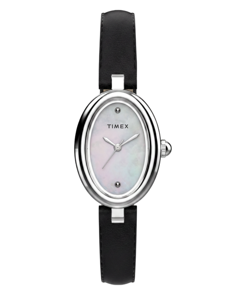 Cavatina® Luxe 22mm Leather Strap Watch