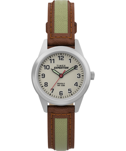 Expedition Field Mini 26mm Leather Strap Watch