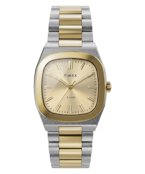 Timex® Quartz E Line 30mm Stainless Steel Bracelet Watch