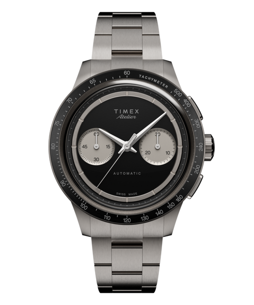 Timex Atelier Chronograph Automatic M1a Ti 42mm Swiss Made Titanium Bracelet