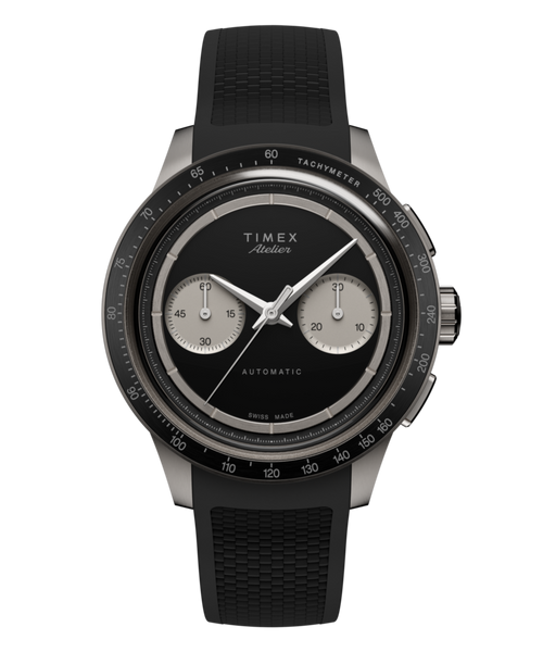 Timex Atelier Chronograph Automatic M1a Ti 42mm Swiss Made NBR Synthetic Rubber Strap