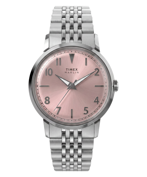 Marlin® Quartz 34mm Stainless Steel Bracelet Watch
