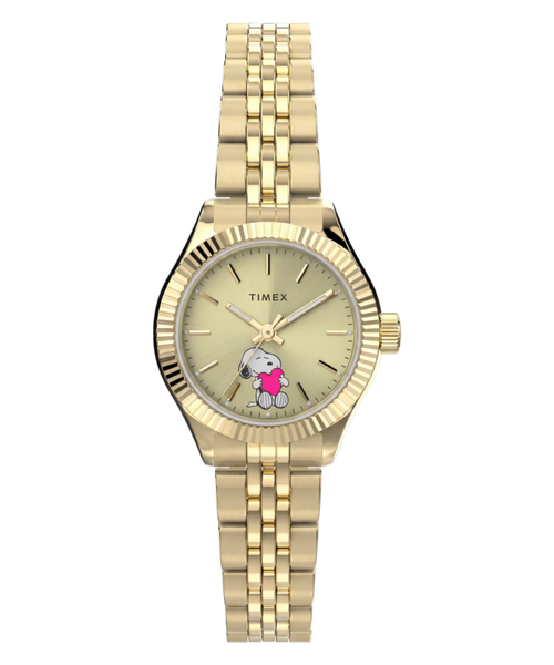 Peanuts x Timex Legacy Mini Heart Hug 25mm Stainless Steel Bracelet Watch
