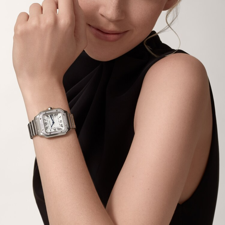 Unworn Santos, Stainless Steel, 35.1mm - image 9