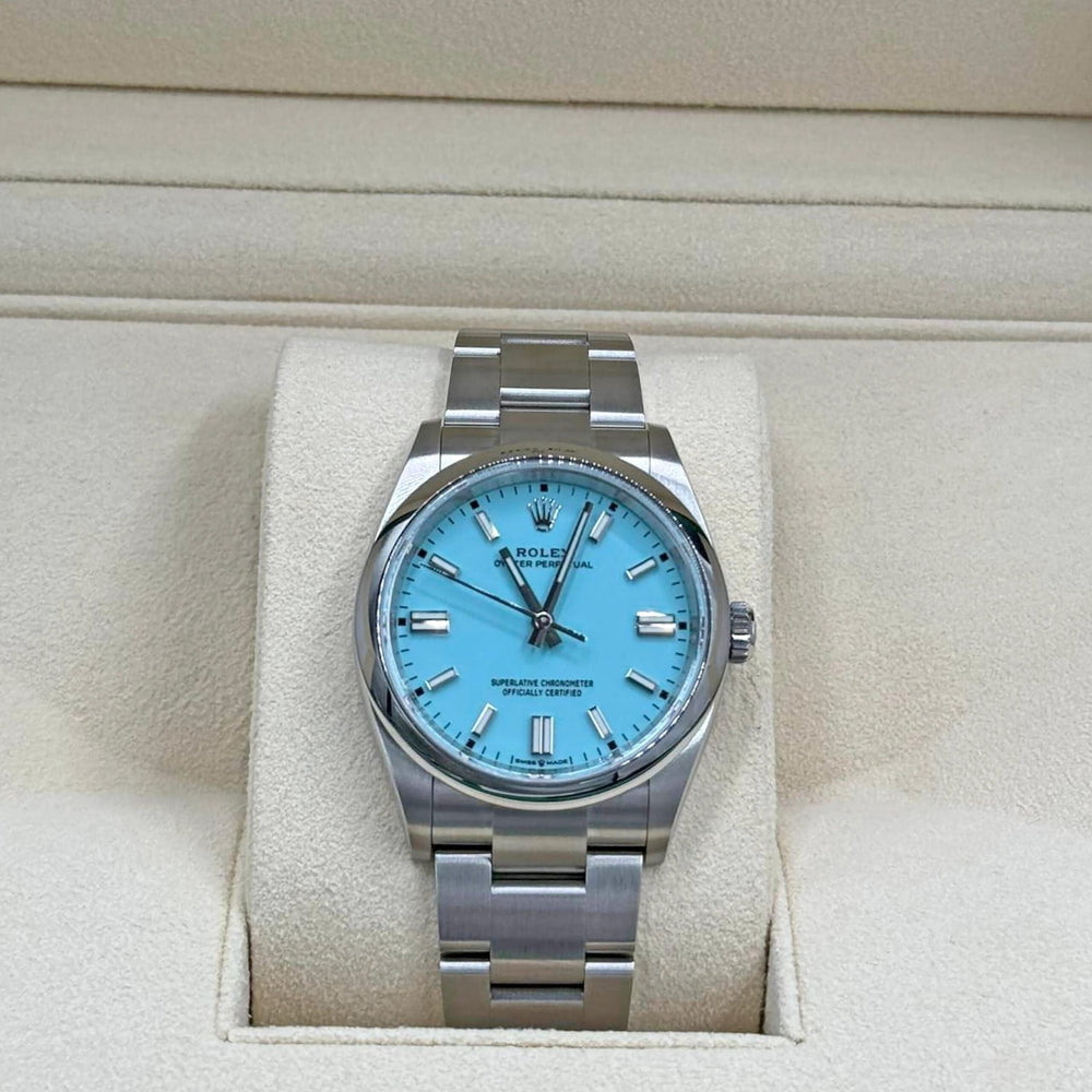 Oyster Perpetual 36, Turquoise blue dial, 36mm, Oystersteel - image 3