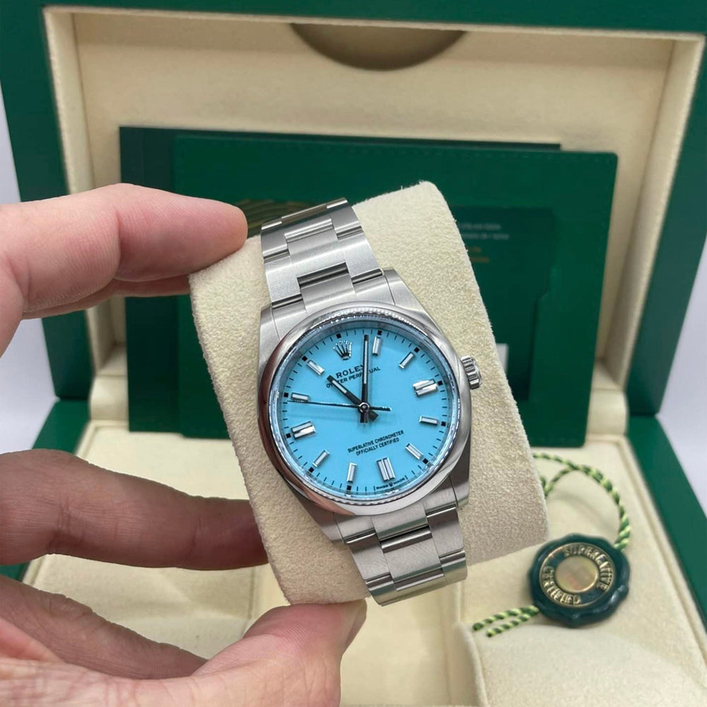 Oyster Perpetual 36, Turquoise blue dial, 36mm, Oystersteel - image 12