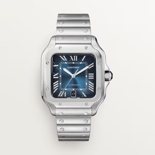 Unworn Santos, Stainless Steel, 39.8mm