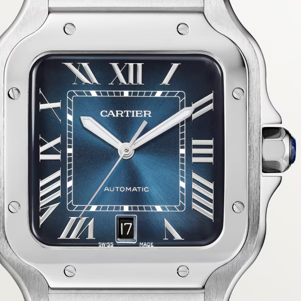 Unworn Santos, Stainless Steel, 39.8mm - image 2