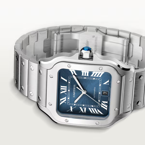 Unworn Santos, Stainless Steel, 39.8mm - image 3