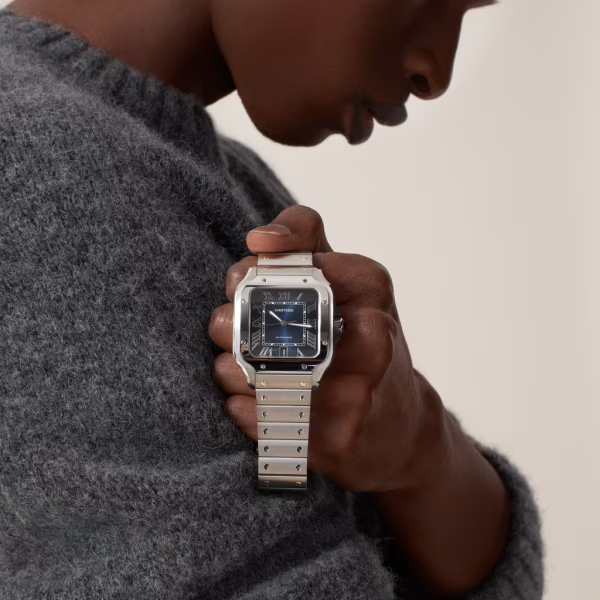 Unworn Santos, Stainless Steel, 39.8mm - image 10