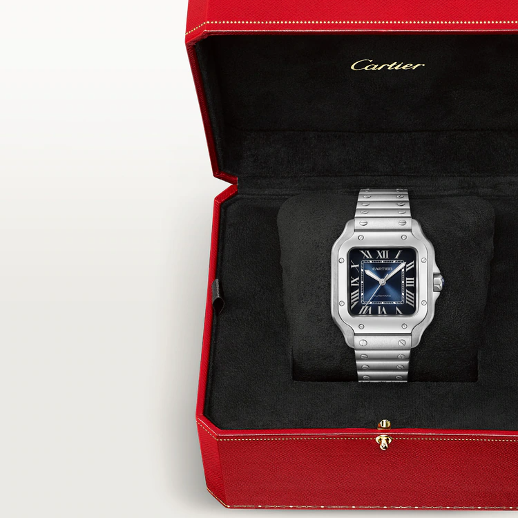 Unworn Santos, Stainless Steel, 35.1mm - image 9