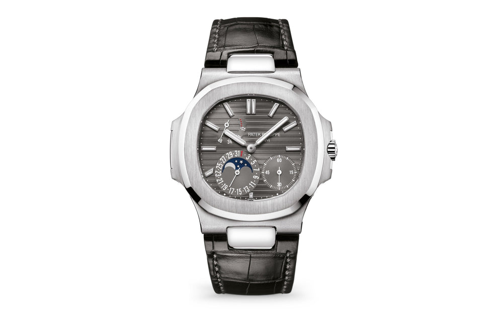 Nautilus Date, Moon Phases Watch, 18k White Gold, 40mm - image 2