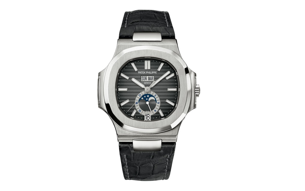 Nautilus Annual Calendar, Moon Phases Watch, Stainless Steel, 40,5 mm - image 2