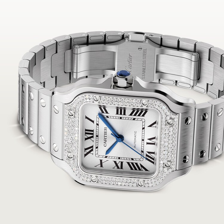 Unworn Santos, Stainless Steel, 35.1mm - image 4