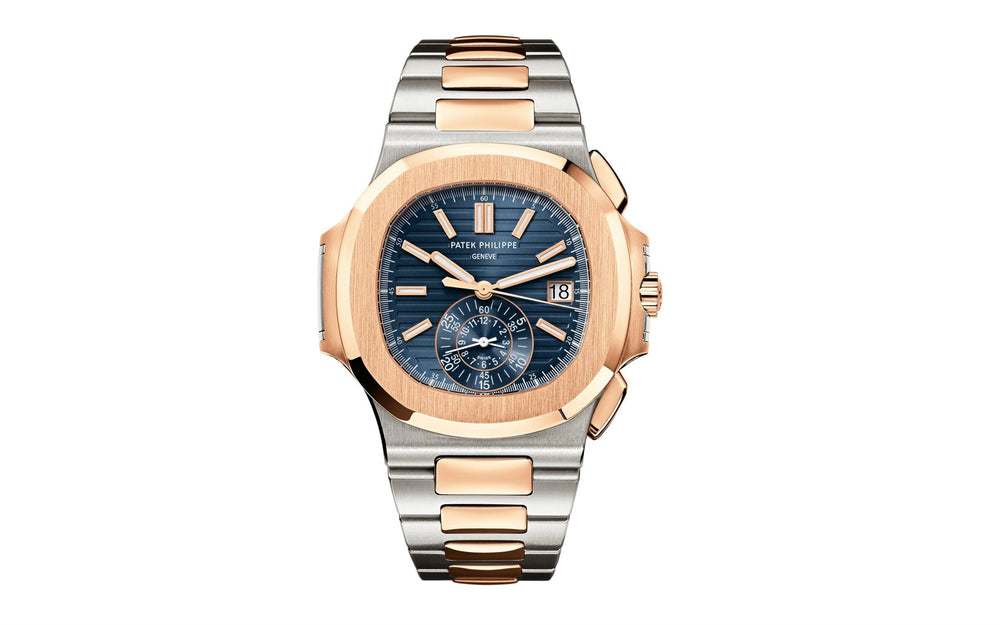 Nautilus Flyback Chronograph, Date Watch, 18k Rose Gold and Stainless Steel, 40,5 mm