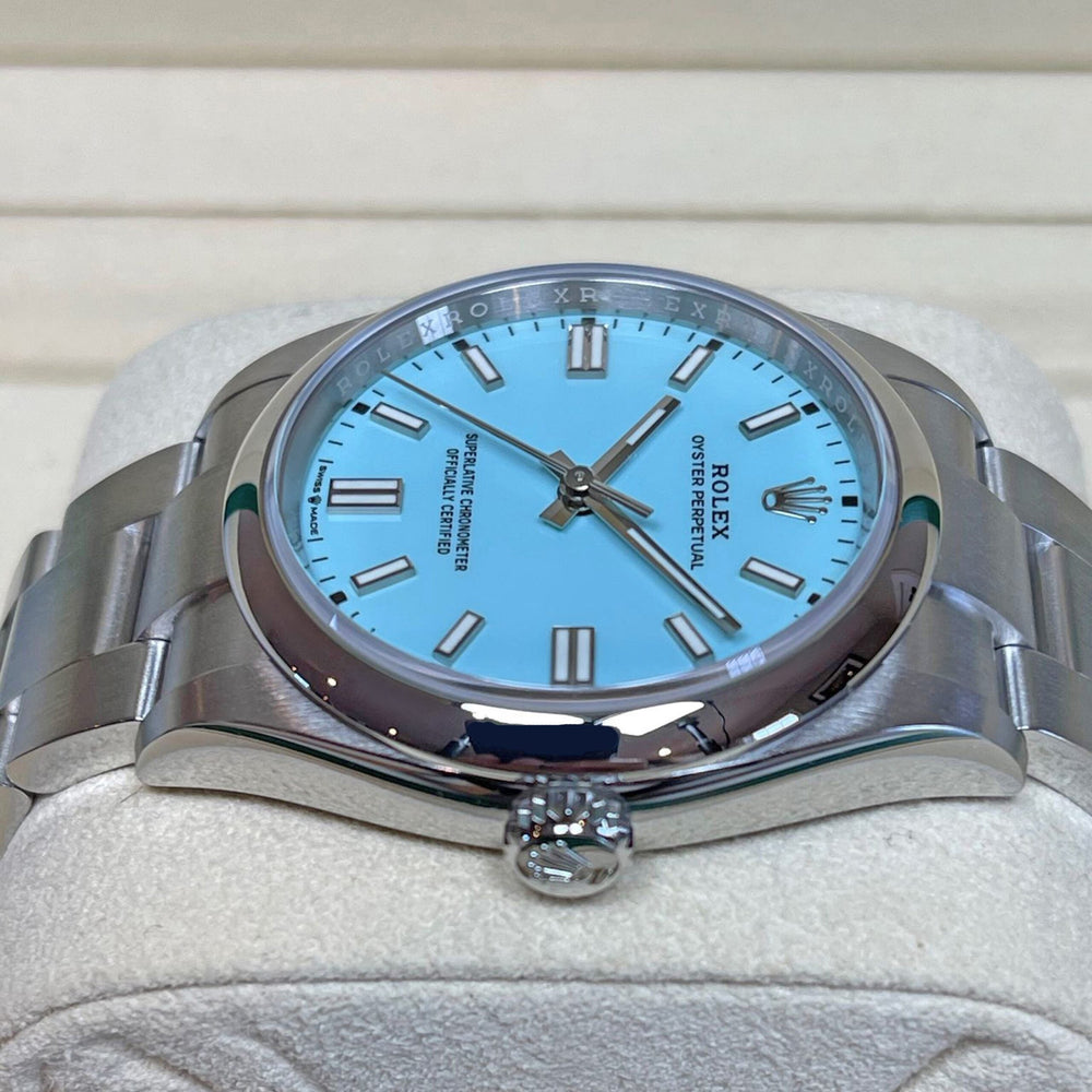Oyster Perpetual 36, Turquoise blue dial, 36mm, Oystersteel - image 4