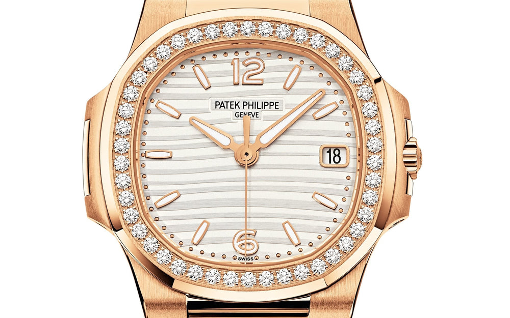 Nautilus Quartz Diamond Ladies Watch, 18k Rose Gold, 32mm - image 3