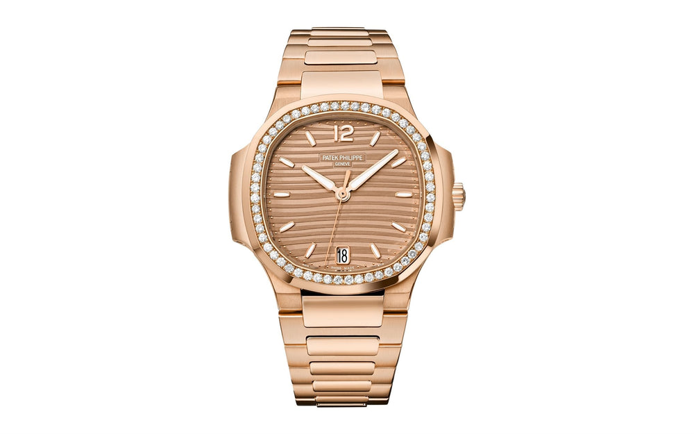 Nautilus Ladies Automatic Watch, 18k Rose Gold and Diamonds, 35,2mm - image 2