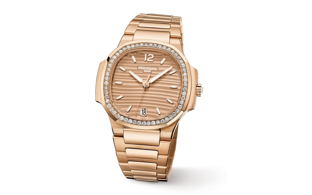 Nautilus Ladies Automatic Watch, 18k Rose Gold and Diamonds, 35,2mm - image 5