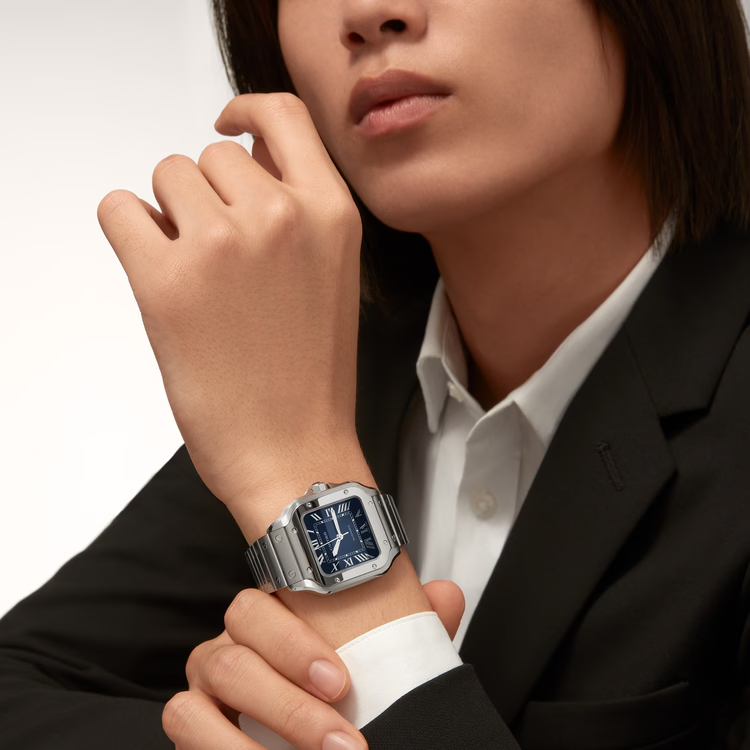Unworn Santos, Stainless Steel, 35.1mm - image 8
