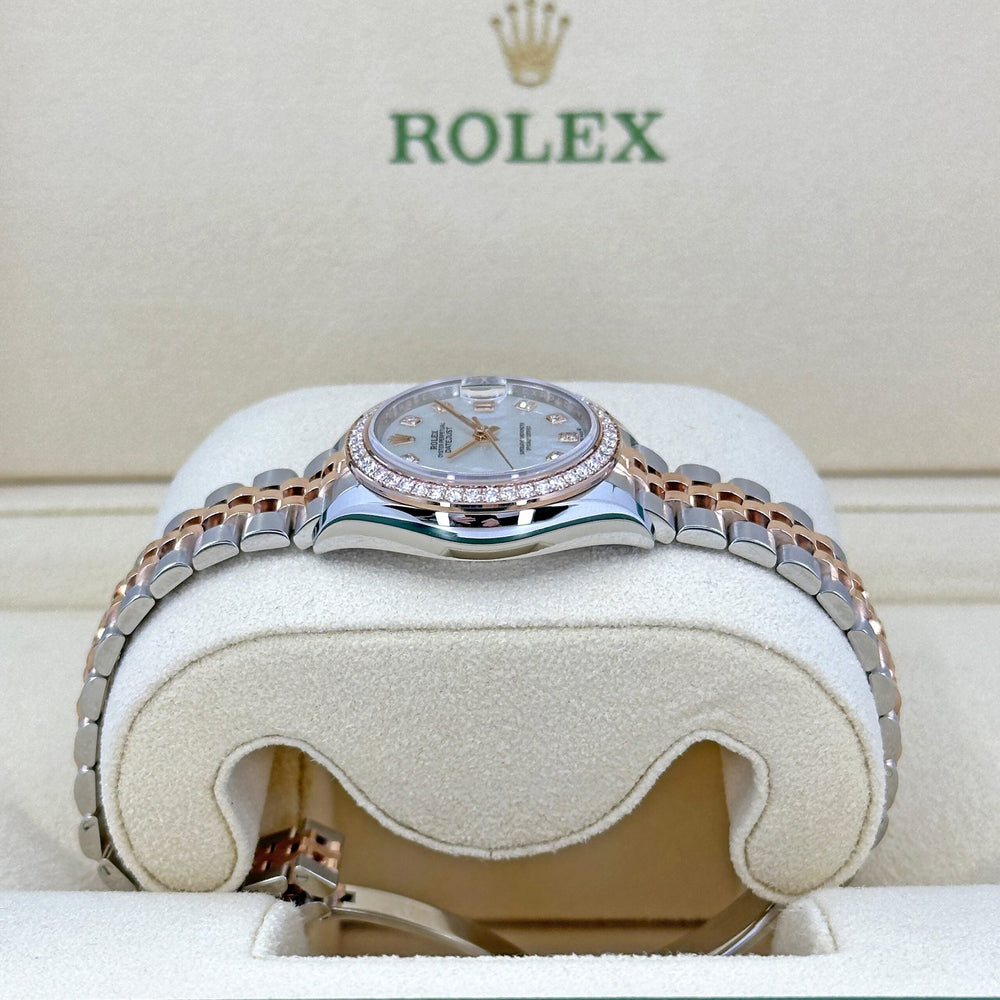 Lady-Datejust 28, Oystersteel and 18k Everose Gold - image 3
