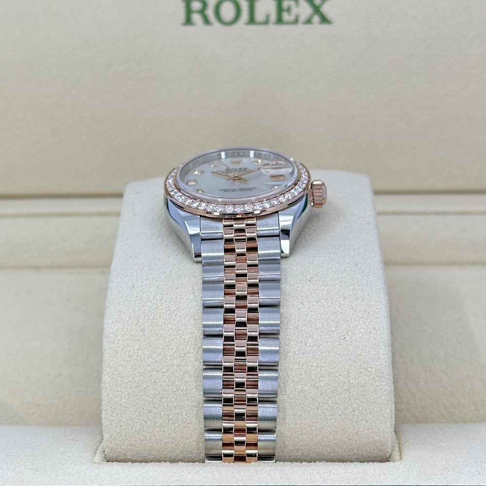 Lady-Datejust 28, Oystersteel and 18k Everose Gold - image 4
