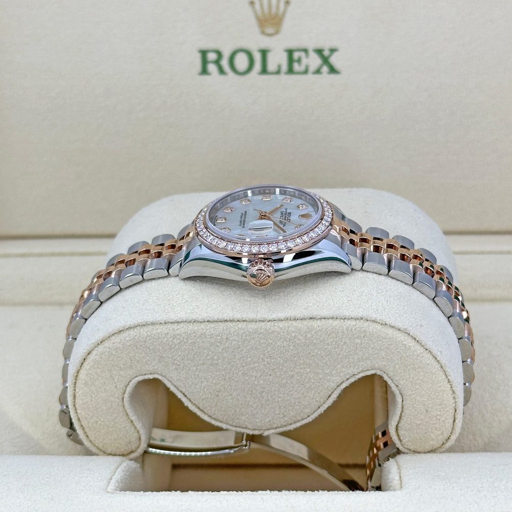 Lady-Datejust 28, Oystersteel and 18k Everose Gold - image 5