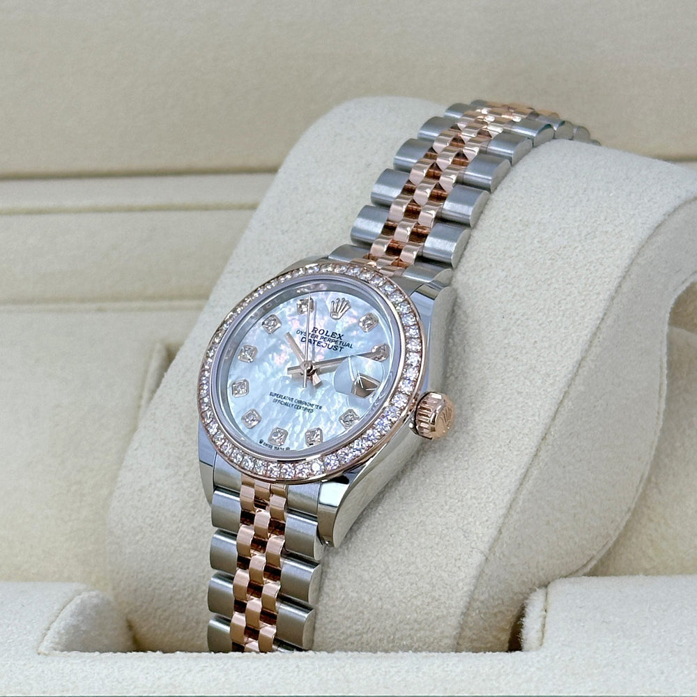 Lady-Datejust 28, Oystersteel and 18k Everose Gold - image 10