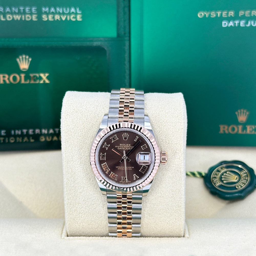 Lady-Datejust 28, Oystersteel and 18k Everose Gold - image 2