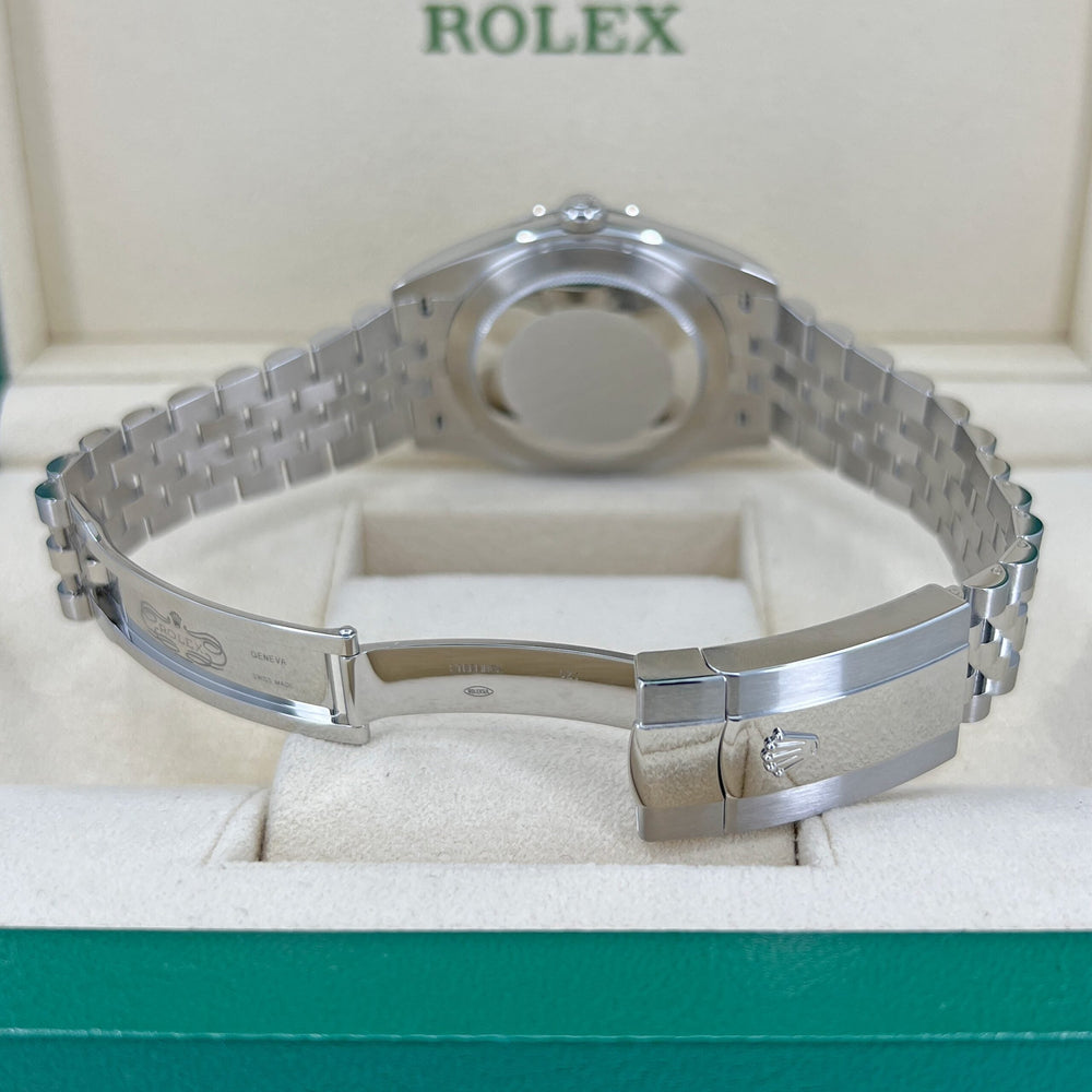 Datejust 41 Oystersteel and 18K White Gold 41 mm White Dial - image 12