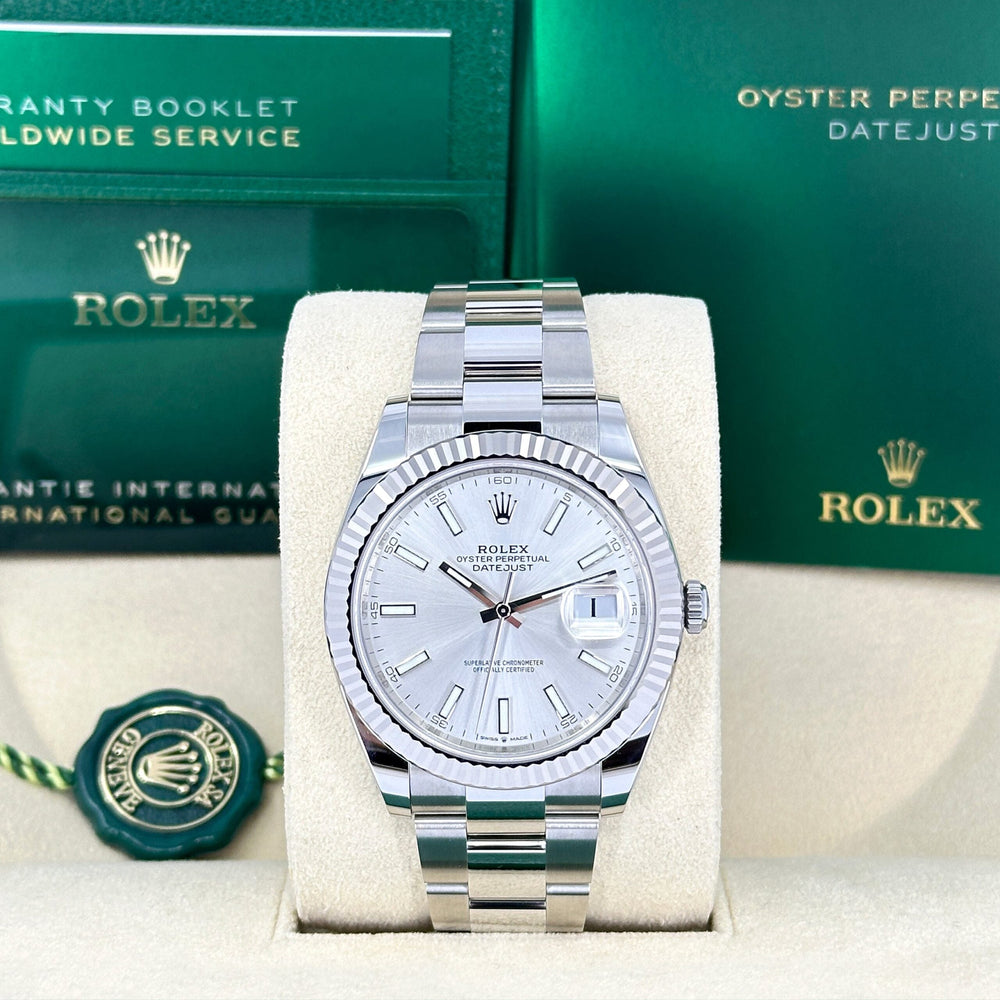 Datejust 41, Stainless Steel and 18k White Gold, 41mm - image 2