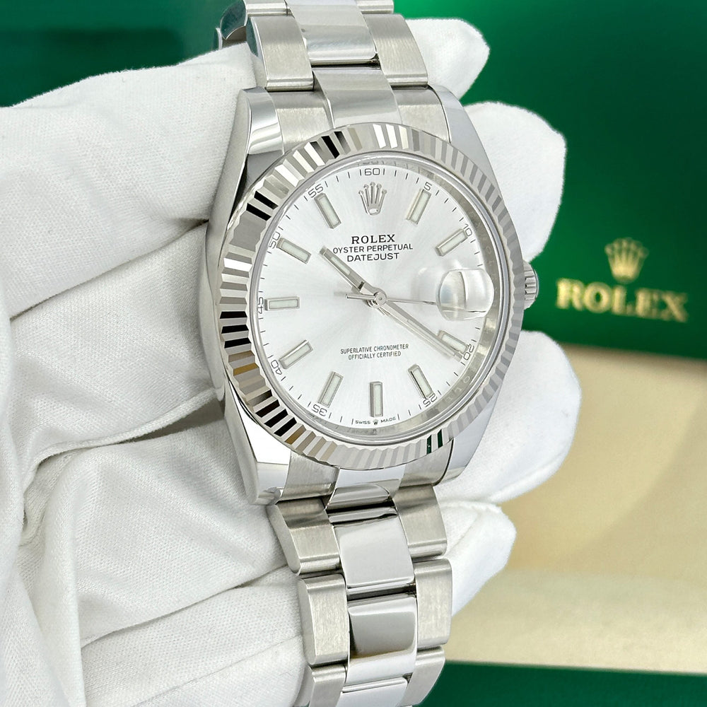 Datejust 41, Stainless Steel and 18k White Gold, 41mm - image 9