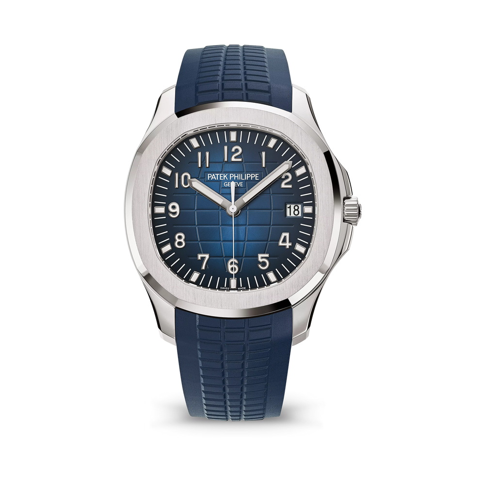 Aquanaut Date, Sweep Seconds Watch, 18k White Gold 42,2 mm
