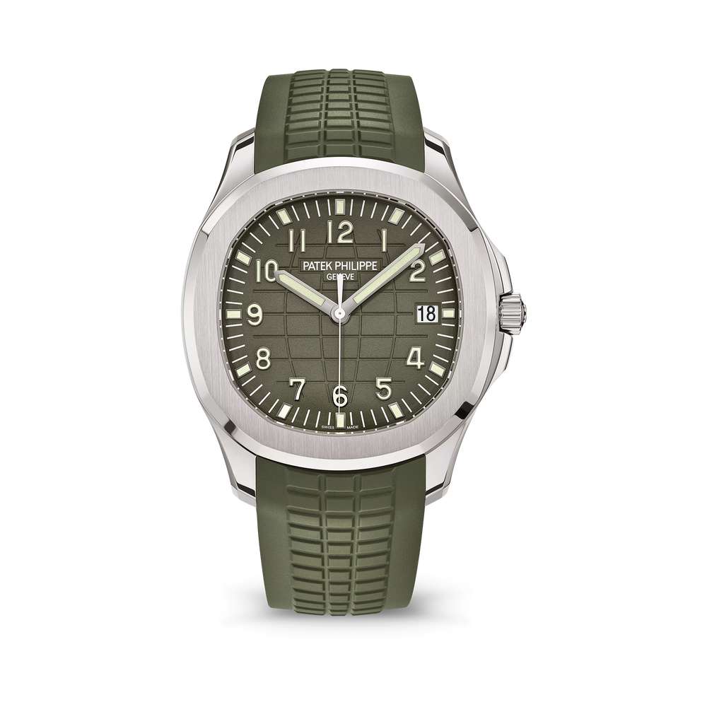 Aquanaut Jumbo Date, Sweep Seconds, 18k White Gold, 42,2 mm