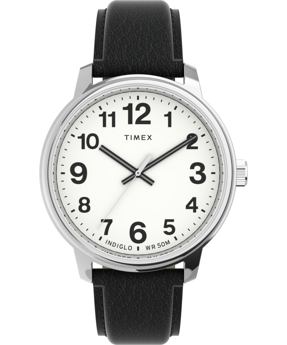 Easy Reader Bold 43mm Leather Strap Watch