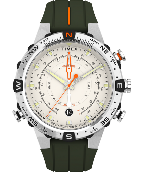 Expedition Tide-Temp-Compass 45mm Silicone Strap Watch