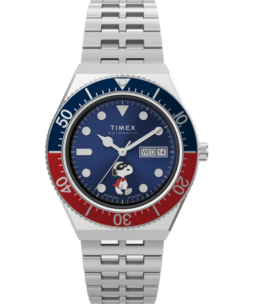 Peanuts® x Timex M79 Automatic 40mm Stainless Steel Bracelet Watch